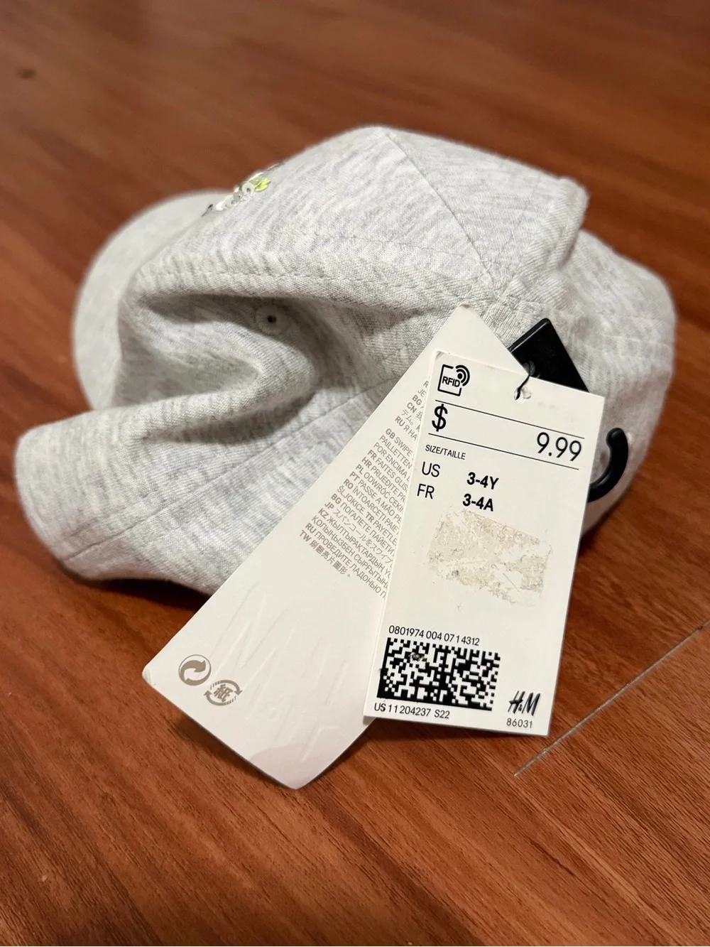 H&M Sequin Butterfly Cap 3-4 Y